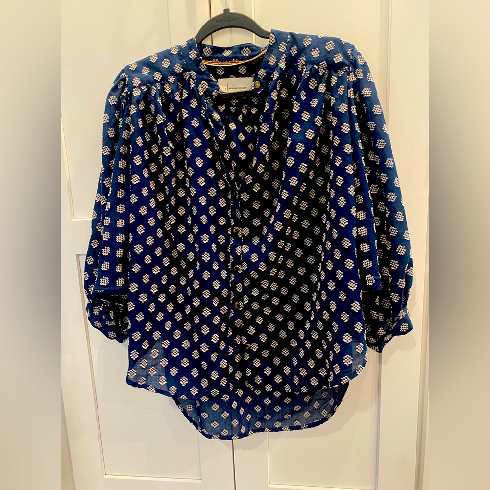 By Anthropologie peasant blouse